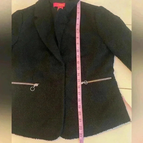Catherine Malandrino Black Blazer Jacket Women Size 8 Petite Quiet Luxury - Picture 4 of 8